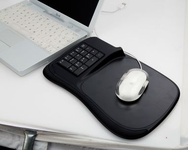 Коврик для мыши-клавиатура Negu, цвет черный - AP791404- Фото №3