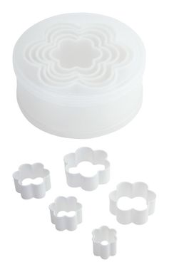 Набор форм для печенья ASPER, цвет белый - AP791746-A- Фото №1