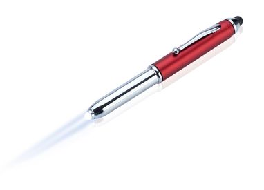 Ручка-стилус кулькова Latro, колір червоний - AP791812-05- Фото №2