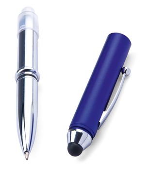 Ручка-стилус кулькова Latro, колір синій - AP791812-06- Фото №2