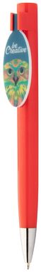 Ручка шариковая CreaClip, цвет красный - AP809518-05- Фото №1