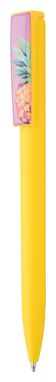 Ручка шариковая Trampolino, цвет желтый - AP845174-02- Фото №2