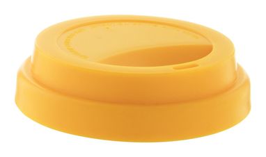 Термокружка индивидуальная CreaCup Mini, с крышкой, цвет желтый - AP892007-02_B- Фото №1