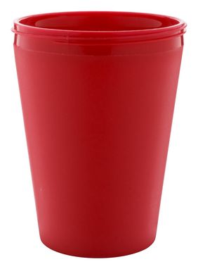 Термокружка індивідуальна CreaCup Mini, з кришкою, колір червоний - AP892007-05_A- Фото №1
