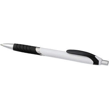 Ручка шариковая Turbo, цвет белый, сплошной черный - 10736100- Фото №4