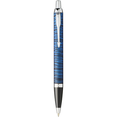 Ручка кулькова Parker IM, спеціальний випуск, колір суцільний чорний, яскраво-синій - 10738700- Фото №4