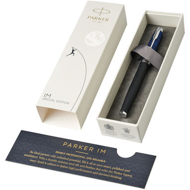 Ручка Parker IM Luxe, цвет сплошной черный, ярко-синий - 10738900- Фото №1