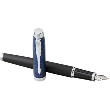 Ручка Parker IM Luxe, колір суцільний чорний, яскраво-синій - 10738900- Фото №7