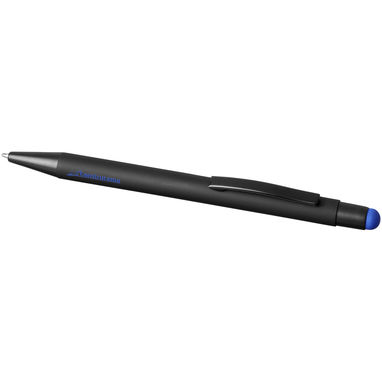 Ручка-стилус кулькова Dax, колір суцільний чорний, яскраво-синій - 10741701- Фото №2