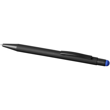 Ручка-стилус кулькова Dax, колір суцільний чорний, яскраво-синій - 10741701- Фото №4
