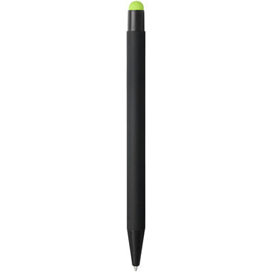 Ручка-стилус кулькова Dax, колір суцільний чорний, лайм - 10741703- Фото №3