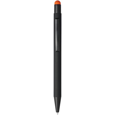 Ручка-стилус кулькова Dax, колір суцільний чорний, помаранчевий - 10741704- Фото №1