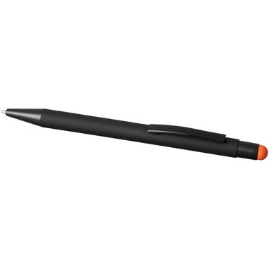 Ручка-стилус кулькова Dax, колір суцільний чорний, помаранчевий - 10741704- Фото №4
