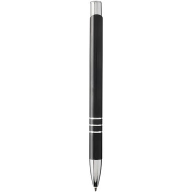 Ручка кулькова Moneta , колір суцільний чорний, сріблястий - 10741800- Фото №3