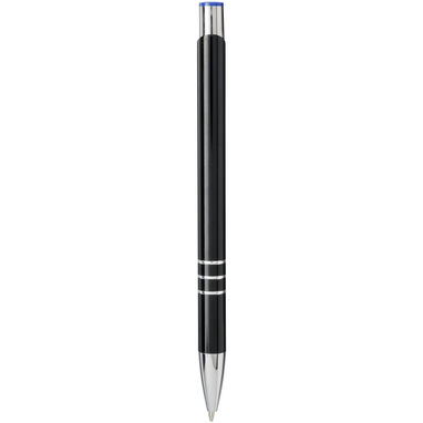 Ручка кулькова Moneta , колір суцільний чорний, яскраво-синій - 10741801- Фото №3