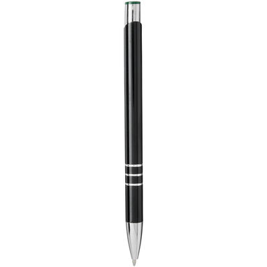 Ручка кулькова Moneta , колір суцільний чорний, світло-зелений - 10741803- Фото №3