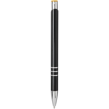Ручка шариковая Moneta , цвет сплошной черный, оранжевый - 10741804- Фото №3