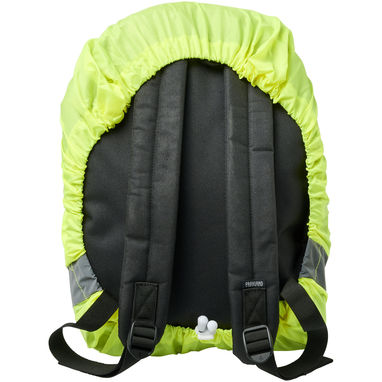 Світловідбиваючий і водонепроникний чохол для рюкзака William, колір неоново-жовтий - 12201700- Фото №4