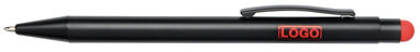 Ручка шариковая алюминиевая BLACK BEAUTY, цвет красный, чёрный - 56-1101760- Фото №1