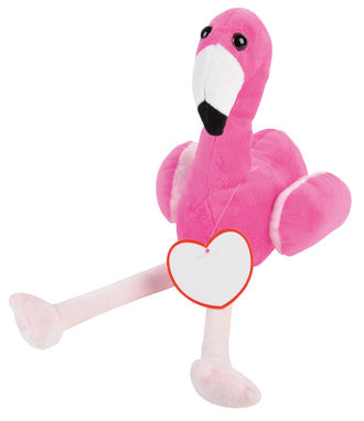 Плюшевый фламинго LUISA, цвет белый, чёрный, розовый - 56-0502253- Фото №1
