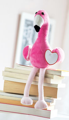 Плюшевый фламинго LUISA, цвет белый, чёрный, розовый - 56-0502253- Фото №3
