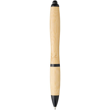Ручка шариковая Nash , цвет натуральный, сплошной черный - 10737801- Фото №3