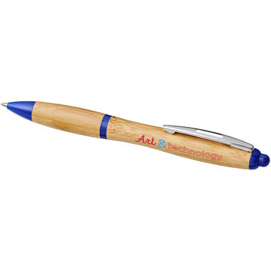 Ручка шариковая Nash , цвет натуральный, ярко-синий - 10737802- Фото №2