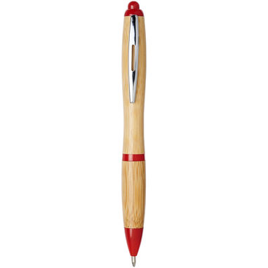 Ручка шариковая Nash , цвет натуральный, красный - 10737803- Фото №1