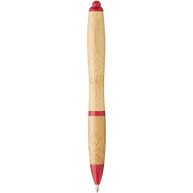 Ручка шариковая Nash , цвет натуральный, красный - 10737803- Фото №3