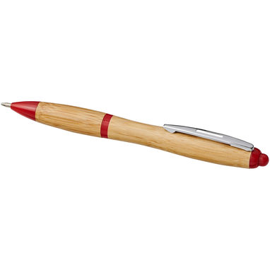 Ручка шариковая Nash , цвет натуральный, красный - 10737803- Фото №4