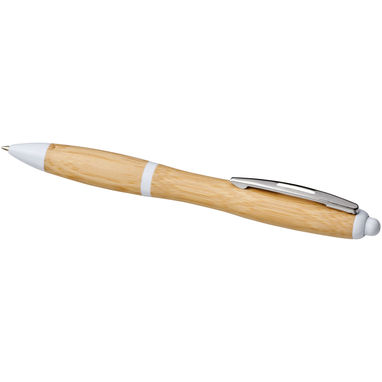 Ручка шариковая Nash , цвет натуральный, белый - 10737804- Фото №4