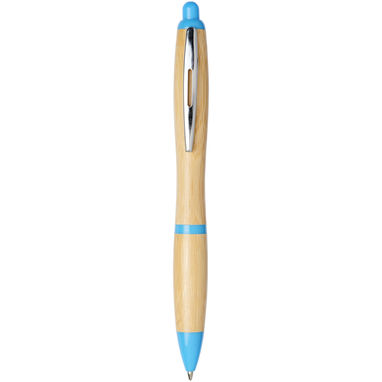 Ручка кулькова Nash , колір натуральний, світло-синій - 10737805- Фото №1
