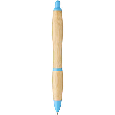 Ручка кулькова Nash , колір натуральний, світло-синій - 10737805- Фото №3