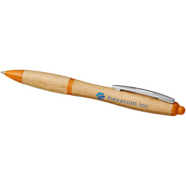 Ручка шариковая Nash , цвет натуральный, оранжевый - 10737807- Фото №2