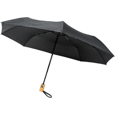 Зонт автоматический Bo  21'', цвет сплошной черный - 10914301- Фото №1