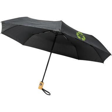 Зонт автоматический Bo  21'', цвет сплошной черный - 10914301- Фото №2