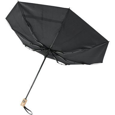 Зонт автоматический Bo  21'', цвет сплошной черный - 10914301- Фото №6