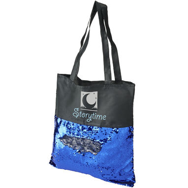 Сумка-шоппер Mermaid , колір суцільний чорний, синій - 12046401- Фото №2