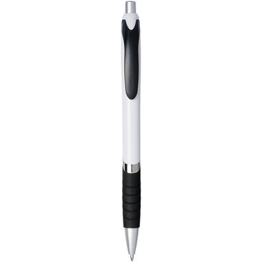 Ручка кулькова Turbo, колір білий, суцільний чорний - 10736300- Фото №1
