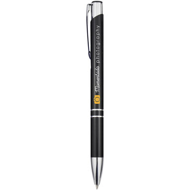 Ручка шариковая Moneta, цвет сплошной черный - 10744000- Фото №2