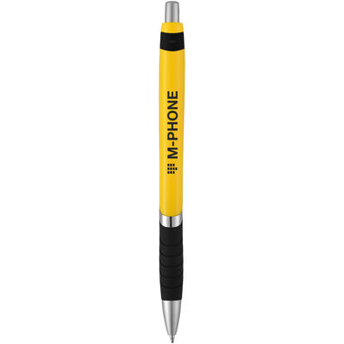 Ручка кулькова Turbo , колір жовтий, суцільний чорний - 10771307- Фото №2
