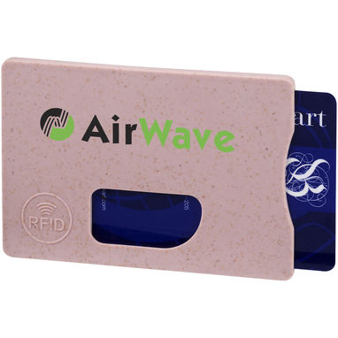 Чехол для карт RFID Straw, цвет розовый - 13510102- Фото №2