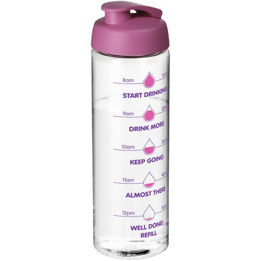 Пляшка спортивна H2O Vibe , колір прозорий, рожевий - 21009408- Фото №2