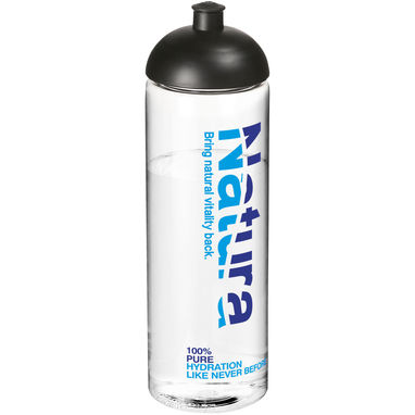 Пляшка спортивна H2O Vibe , колір прозорий, суцільний чорний - 21009500- Фото №2