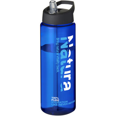 Бутылка спортивная H2O Vibe , цвет cиний, сплошной черный - 21009604- Фото №2