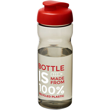 Пляшка спортивна H2O Eco , колір темно-сірий, червоний - 21009703- Фото №2