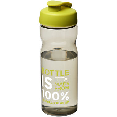 Пляшка спортивна H2O Eco , колір темно-сірий, зелений лайм - 21009704- Фото №2