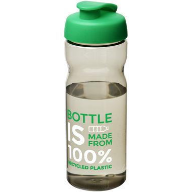 Пляшка спортивна H2O Eco , колір темно-сірий, зелений світлий - 21009706- Фото №2