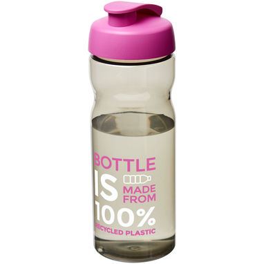 Пляшка спортивна H2O Eco , колір темно-сірий, фуксія - 21009708- Фото №2