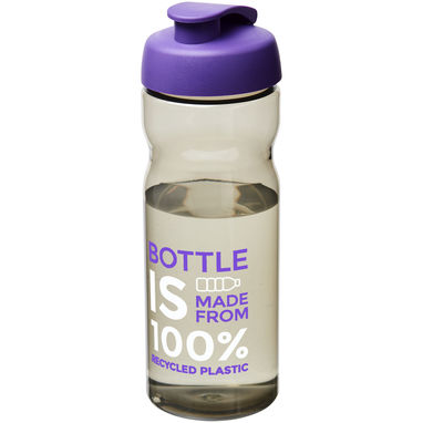 Пляшка спортивна H2O Eco , колір темно-сірий, пурпурний - 21009709- Фото №2
